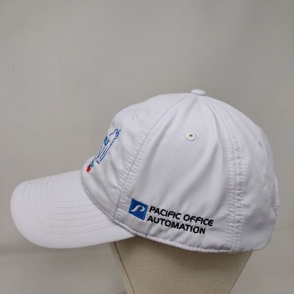 Albertson's Boise Open Presented Chevron Slideback Hat White OS Ivory Headwear - Picture 3 of 9